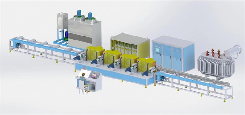 Simple diagram of billet heating system