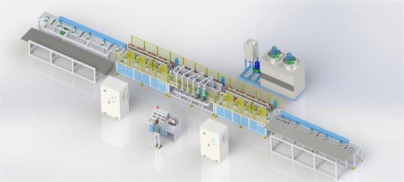 Simple diagram of steel bar quenching and tempering system