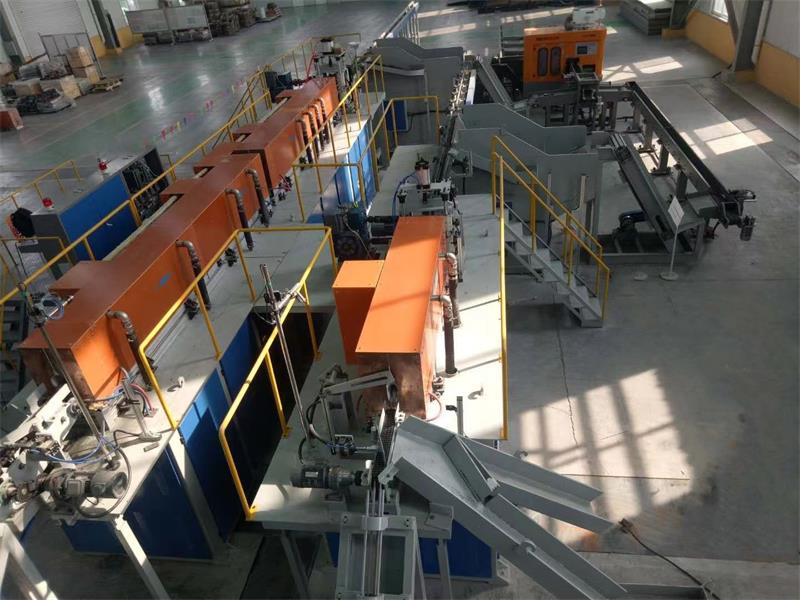 Induction heating system for steel ball forging