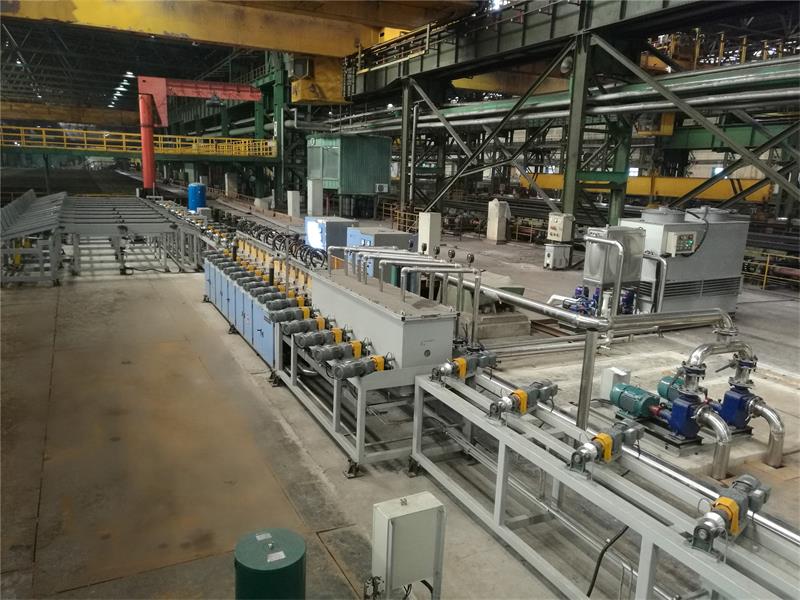 Induction heating system for rolling rebar, die steel and stainless steel.